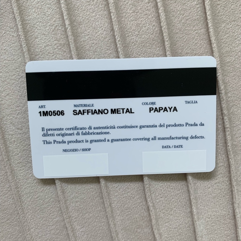 Prada Saffiano Leather Wallet | Papaya - Picture 14 of 15